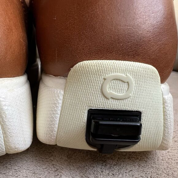 ZeroTie Backswing Blucher FG WR Brown Leather Golf Shoe Men 8.5 Hands Free - Picture 11 of 16